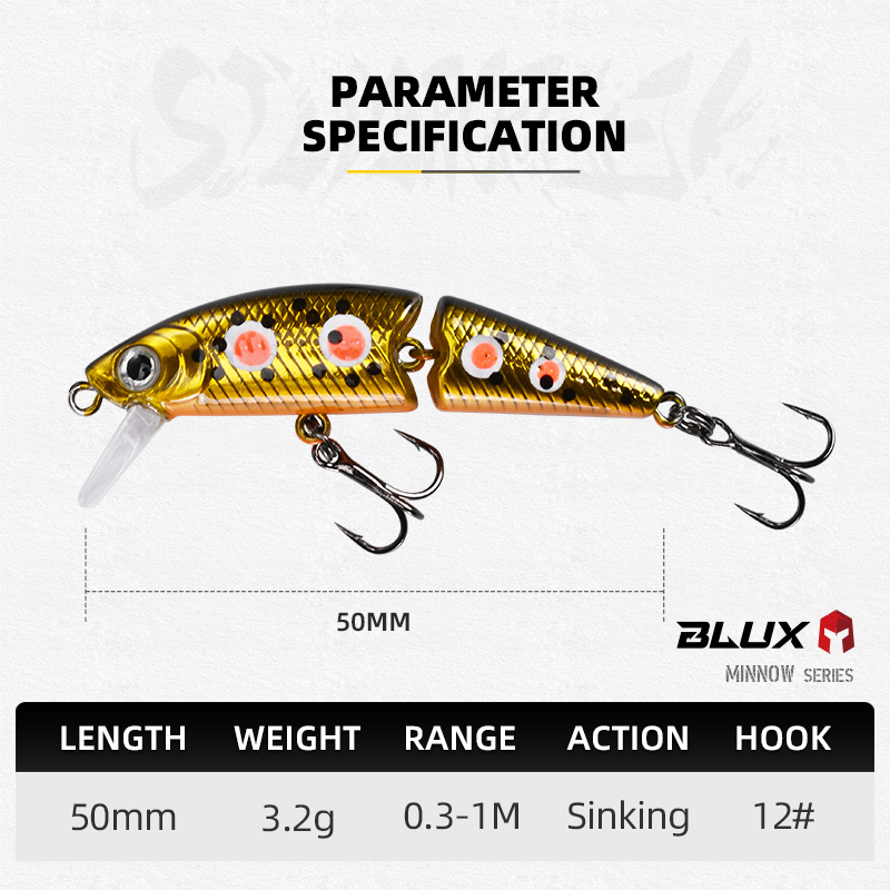 BLUX DR. Minnow Joint 50S Swim - Fishing Lure Swimbait 리뷰 및 가격