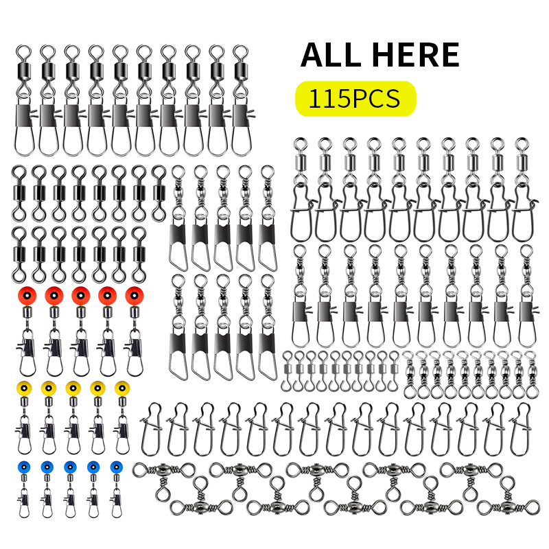 115pcs Fishing Swivel Connecto - Fishing Lure Kit 리뷰 및 가격