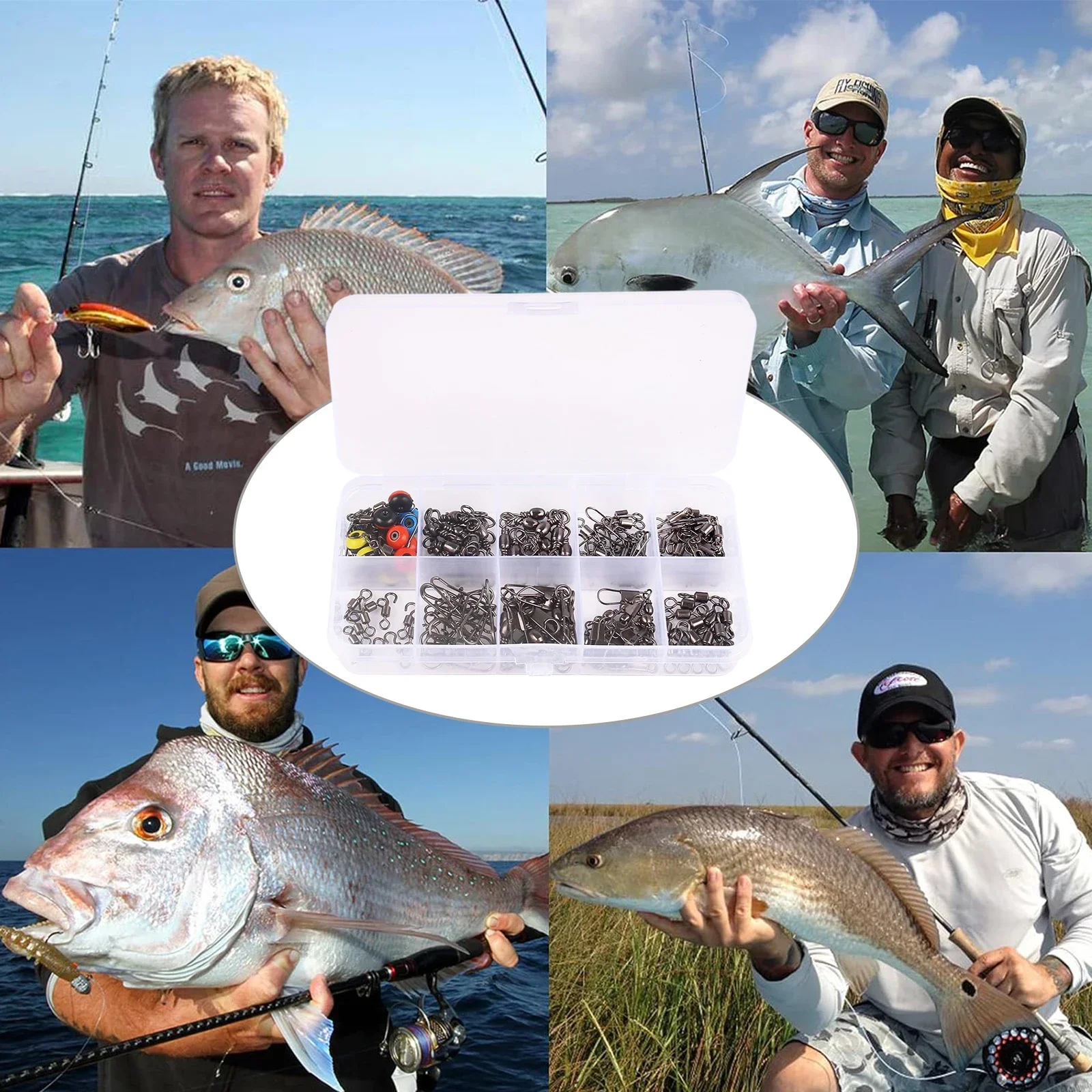 115pcs Fishing Swivel Connecto - Fishing Lure Kit 리뷰 및 가격