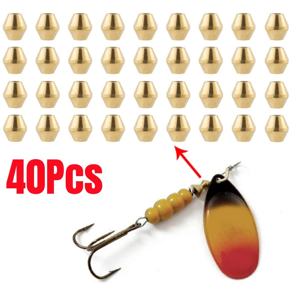 40pcs DIY Lure Brass Fishing B - Fishing Lure Spinner 리뷰 및 가격