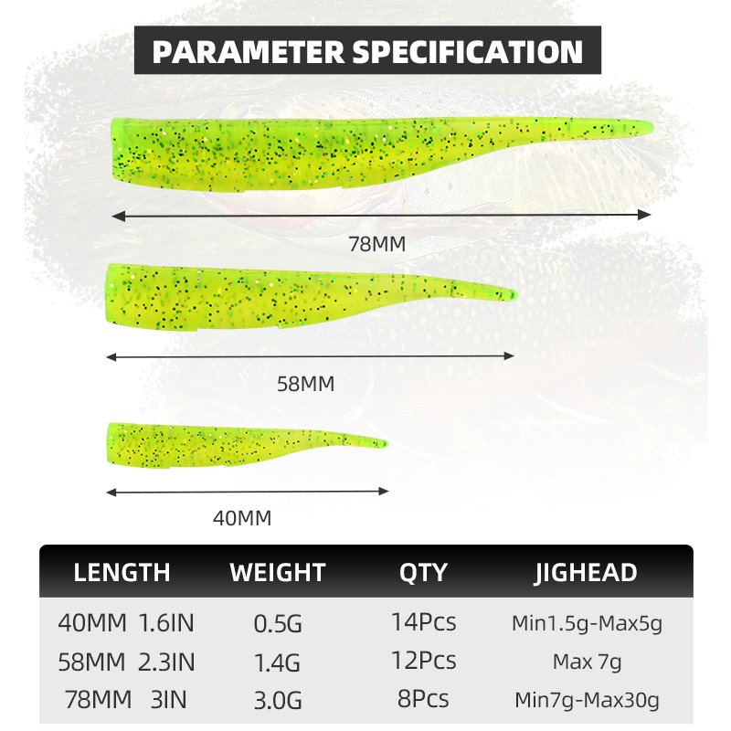 BLUX New Dart Worm Soft Bait 5 - Fishing Lure Soft Plastic 리뷰 및 가격
