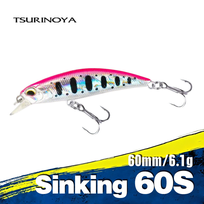 TSURINOYA  Sinking Minnow 60S  - Fishing Lure Jerkbait 리뷰 및 가격