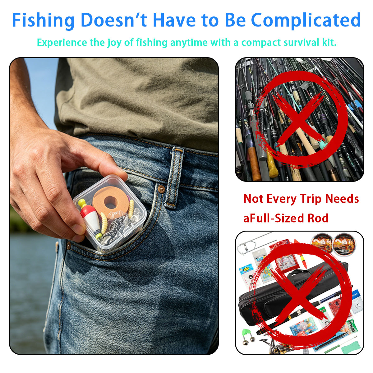 Portable Emergency Fishing Gea - Fishing Lure Making Kit 리뷰 및 가격