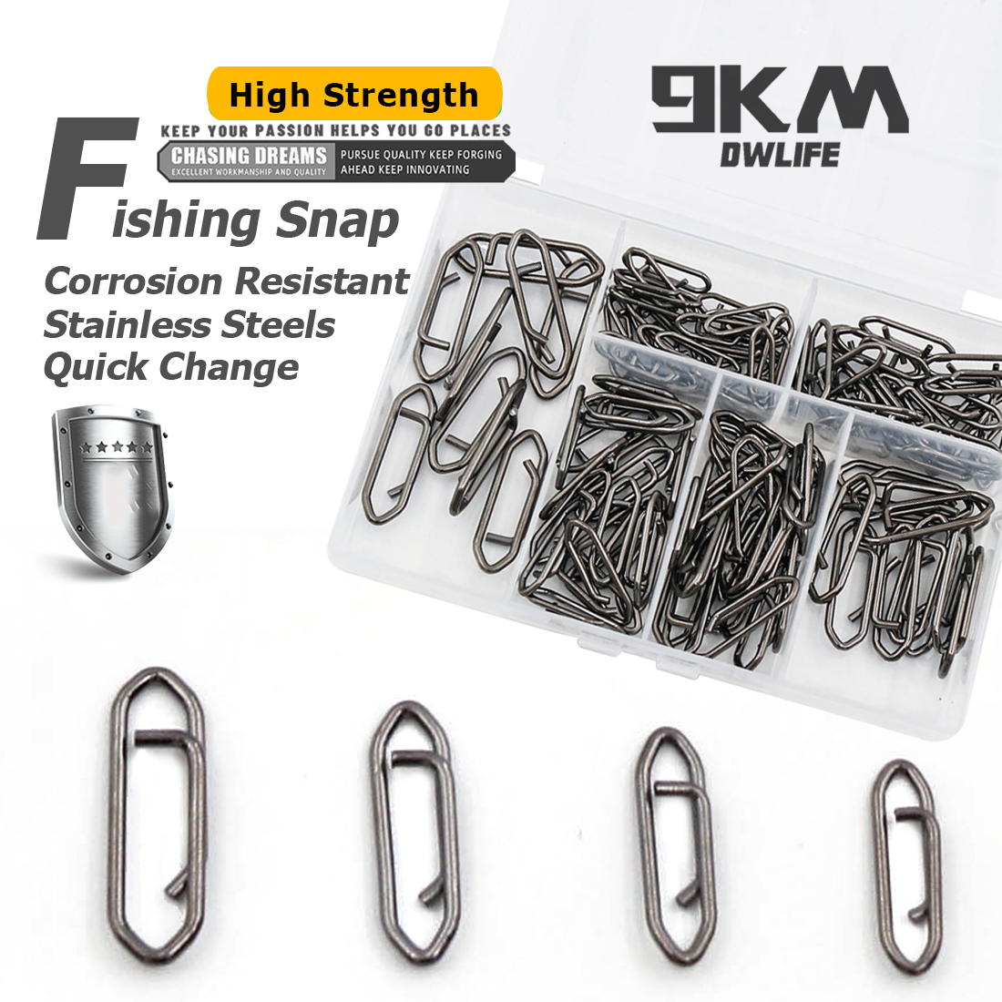 9KM Fishing Snap Kit 110pcs St - Fishing Lure Kit 리뷰 및 가격