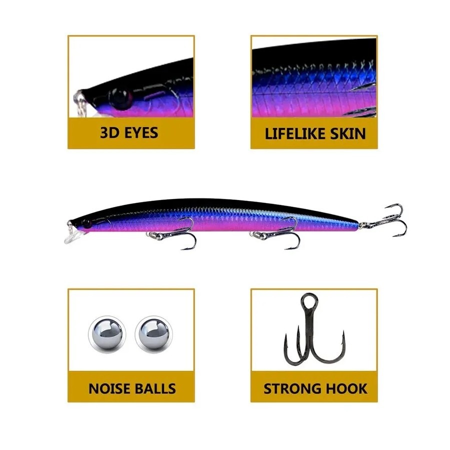 Laser Minnow Fishing Lure 18cm - Fishing Lure Crankbait 리뷰 및 가격