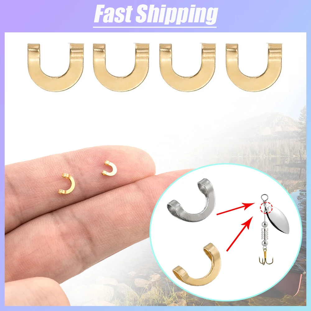 100pcs Fishing U Shaped Fixed  - Fishing Lure Spinner 리뷰 및 가격